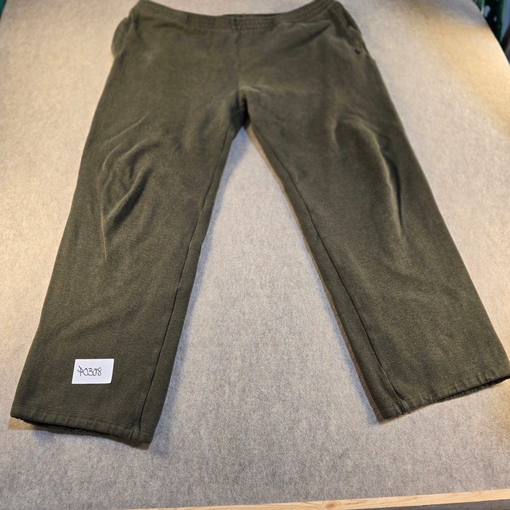 Polo Ralph Lauren Mens XL Olive Green Cotton Sweatpants Purple Pony Logo Joggers